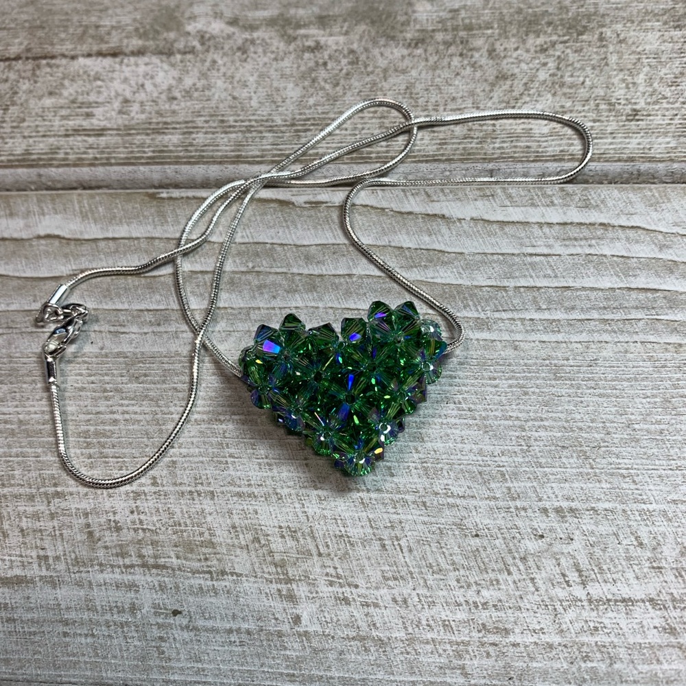 Handmade Swarovski Crystal ❤️ Heart Necklace